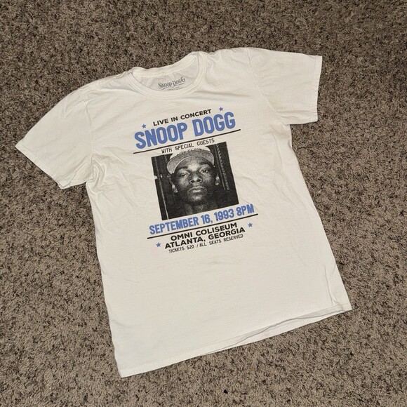 Snoop Dogg Other - Snoop Dog Tee shirt White Blue Men Size Medium